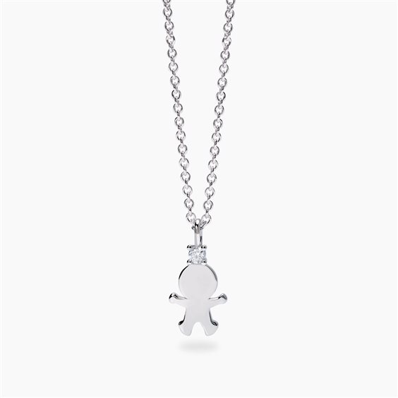 Collana Mabina Donna MY DIAMOND in Argento Diamante Lab Grown 0.04 Ct 553801 - 553801